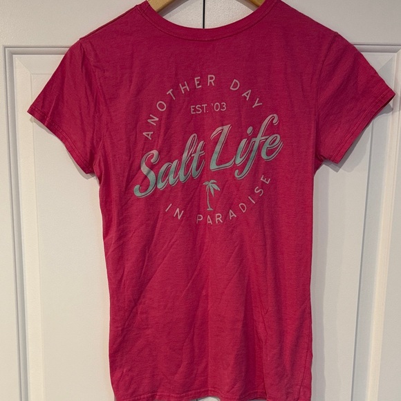 Salt Life Vibrant Pink Tee - Picture 5 of 9